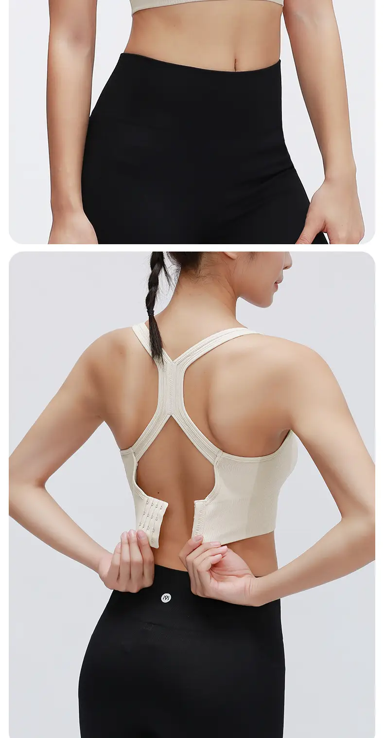 RUXI Ruxi Sports Underwear Women's Shock-proof Running Gather-up Shaping Yoga Vest Fitness Bra Outer Wear — feature 27