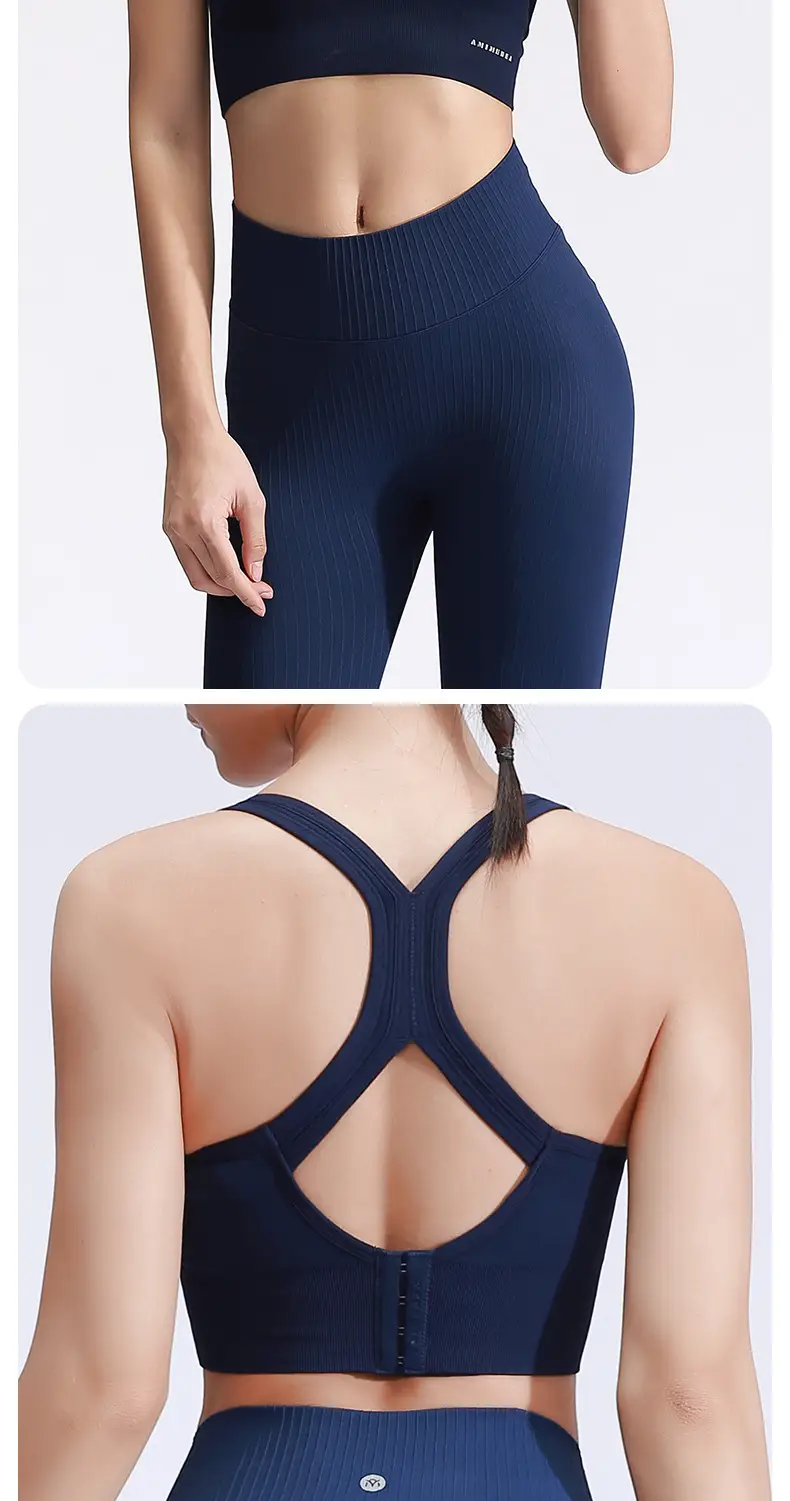 RUXI Ruxi Sports Underwear Women's Shock-proof Running Gather-up Shaping Yoga Vest Fitness Bra Outer Wear — feature 29