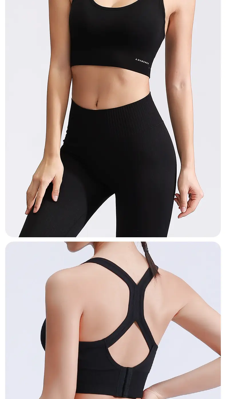 RUXI Ruxi Sports Underwear Women's Shock-proof Running Gather-up Shaping Yoga Vest Fitness Bra Outer Wear — feature 31