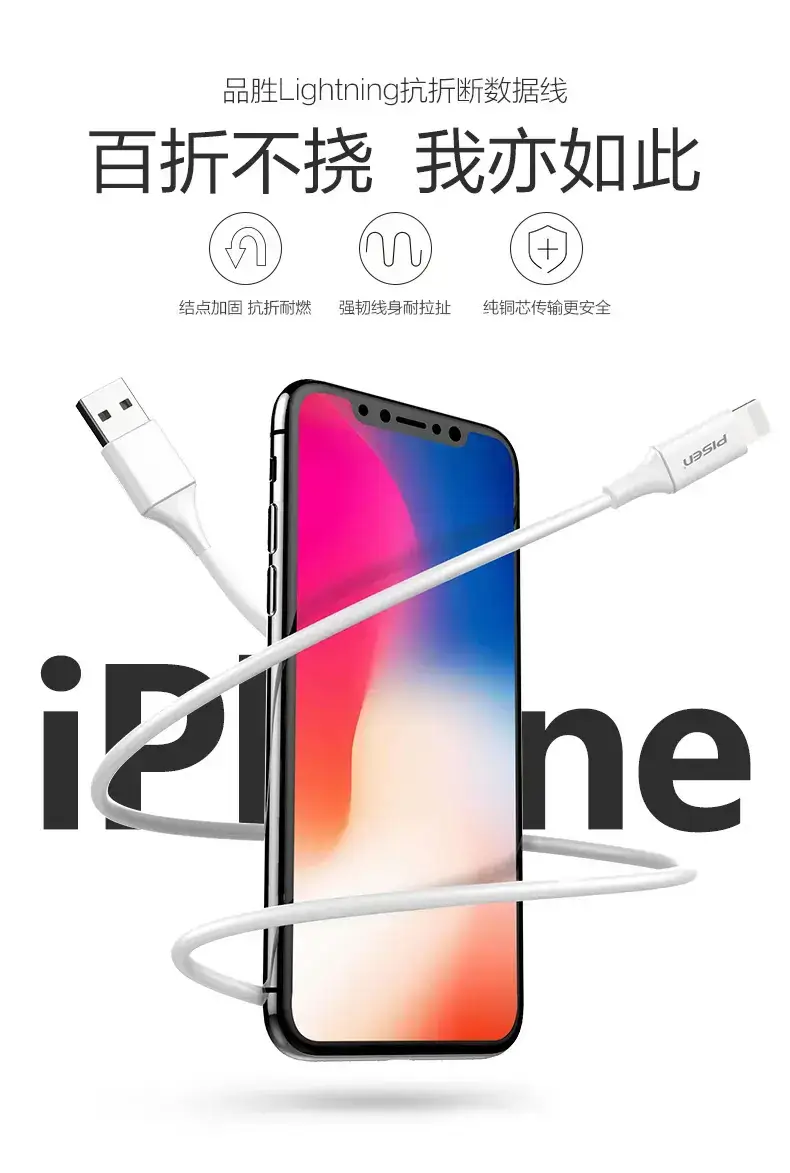 Pinsheng Lightning Cable Fast Charging for Apple Devices — feature 1