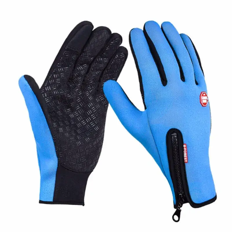 Fleece Touch Screen Cycling Gloves Black - Image 2