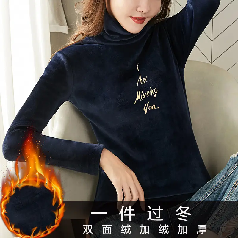 Women Fleece Lined Double-Sided Sweater Winter Top - Image 11