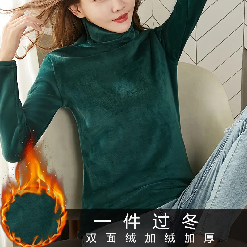 Women Fleece Lined Double-Sided Sweater Winter Top - Image 14