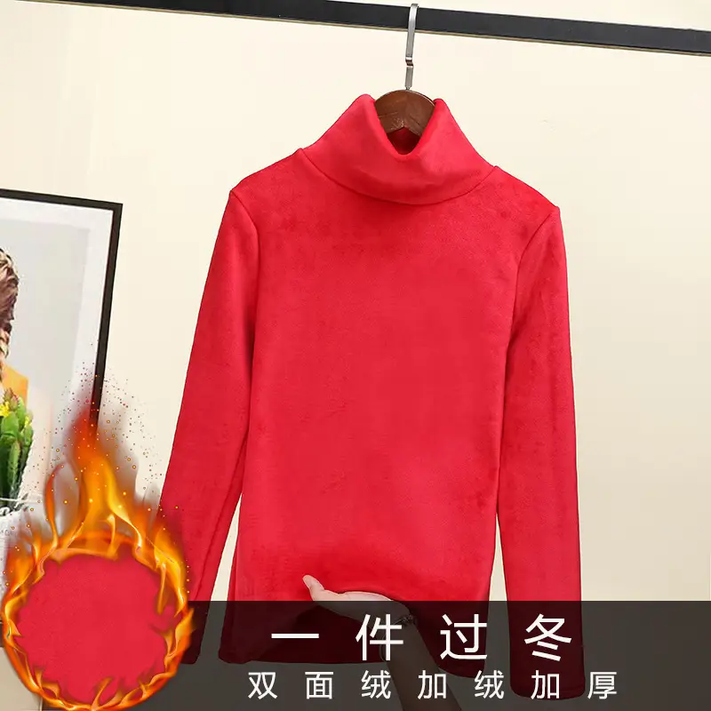 Women Fleece Lined Double-Sided Sweater Winter Top - Image 16