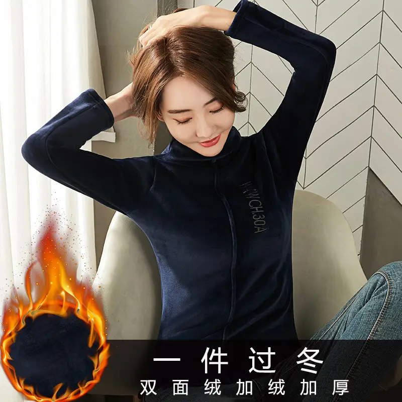 Women Fleece Lined Double-Sided Sweater Winter Top - Image 19