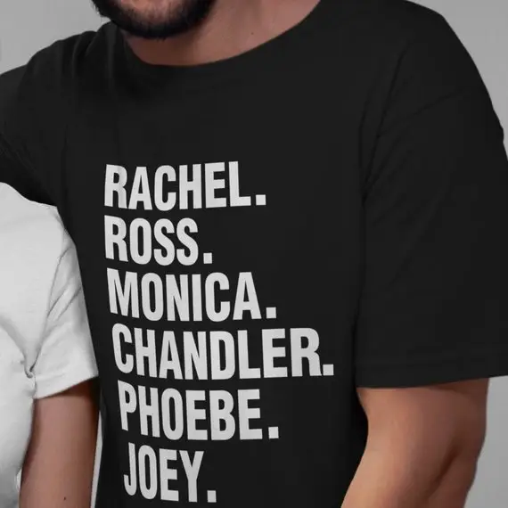 Rachel Ross Monica Chandler Phoebe Joey T-Shirt Short Sleeve - Image 2