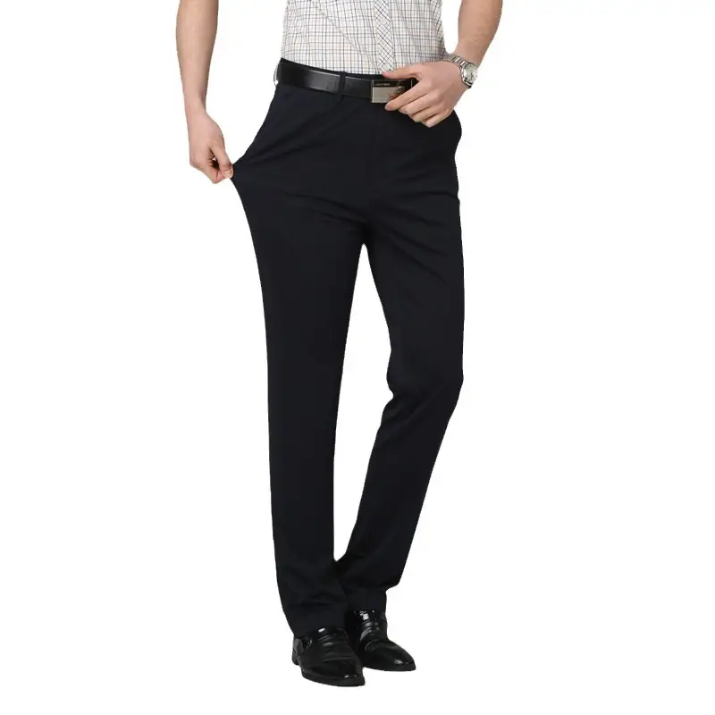 Men Summer Thin Section Pants Gray Elastic Waist - Image 75