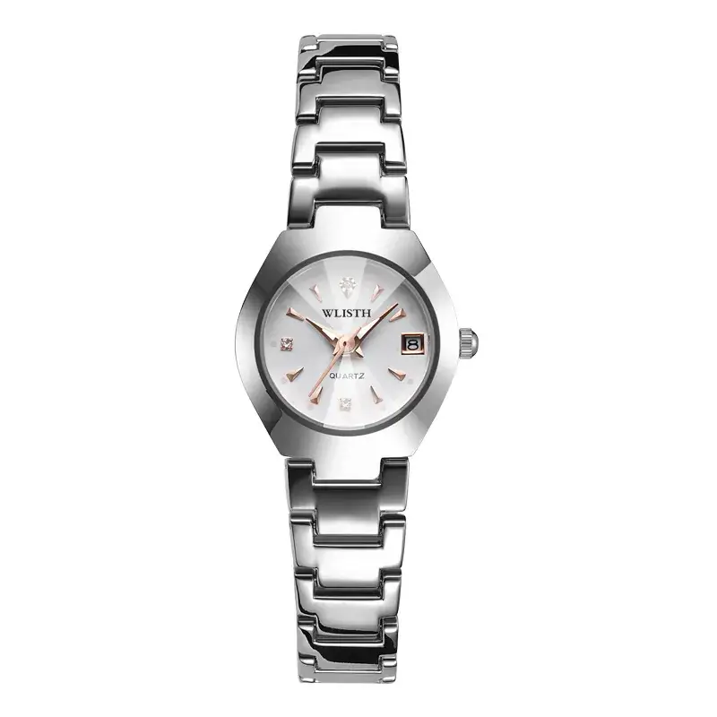 Walis Couple Watches Black Steel Band Waterproof Calendar Business Men's Watch Women's Steel Band Watch Trend Student Watch Wholesale - Image 4