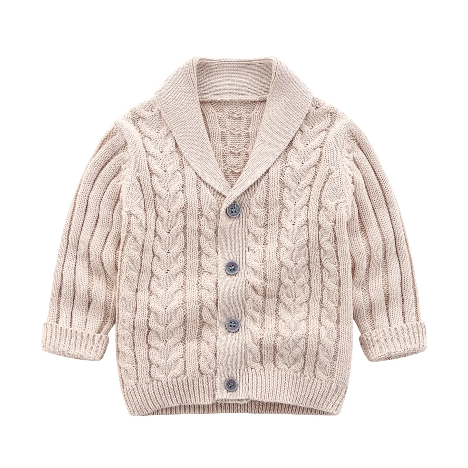 Baby Cardigan Cream Knit Winter Warm Baby Boy Wear - Image 6