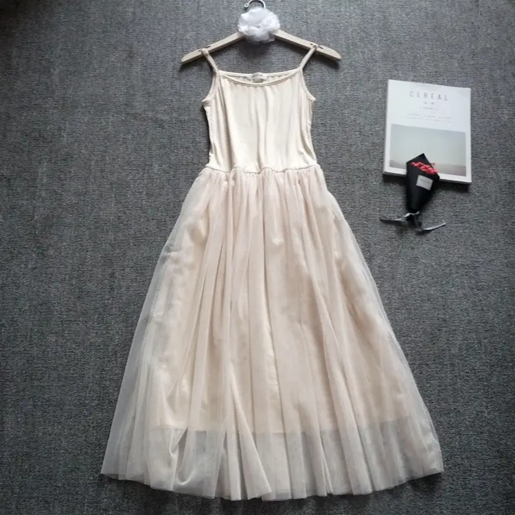 Fairy Long Mesh Dress with Lace Base & Modal Skirt