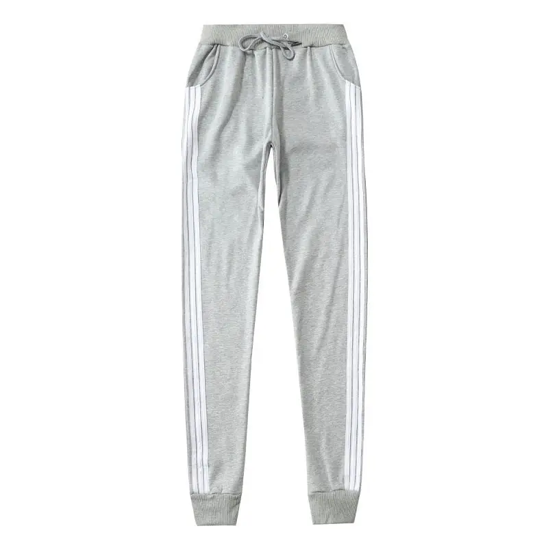Men Three Stripe Sweatpants Blue Cotton Jogger Plus Size - Image 16