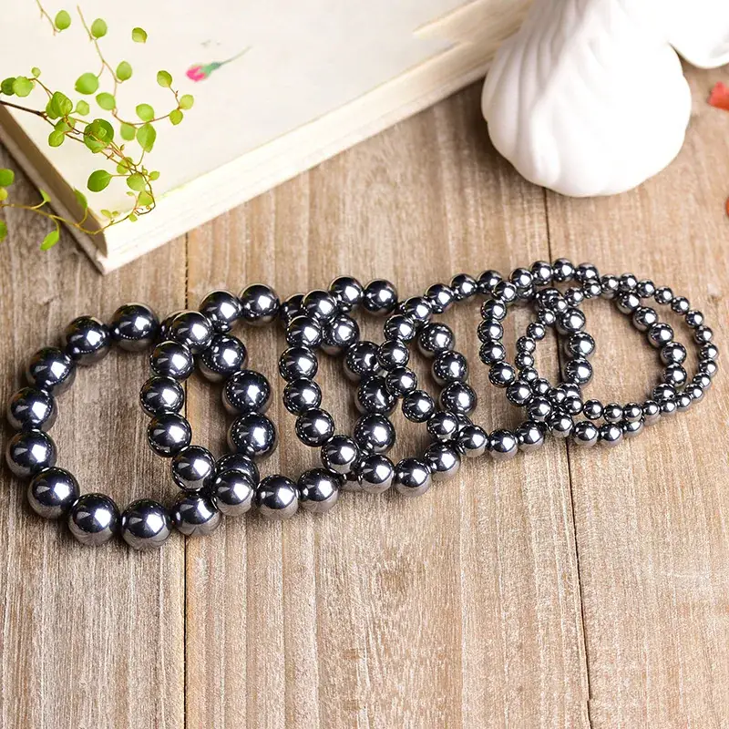 Jingyao Natural Terahertz Stone Bracelet 4-16mm Cross-Border - Image 20