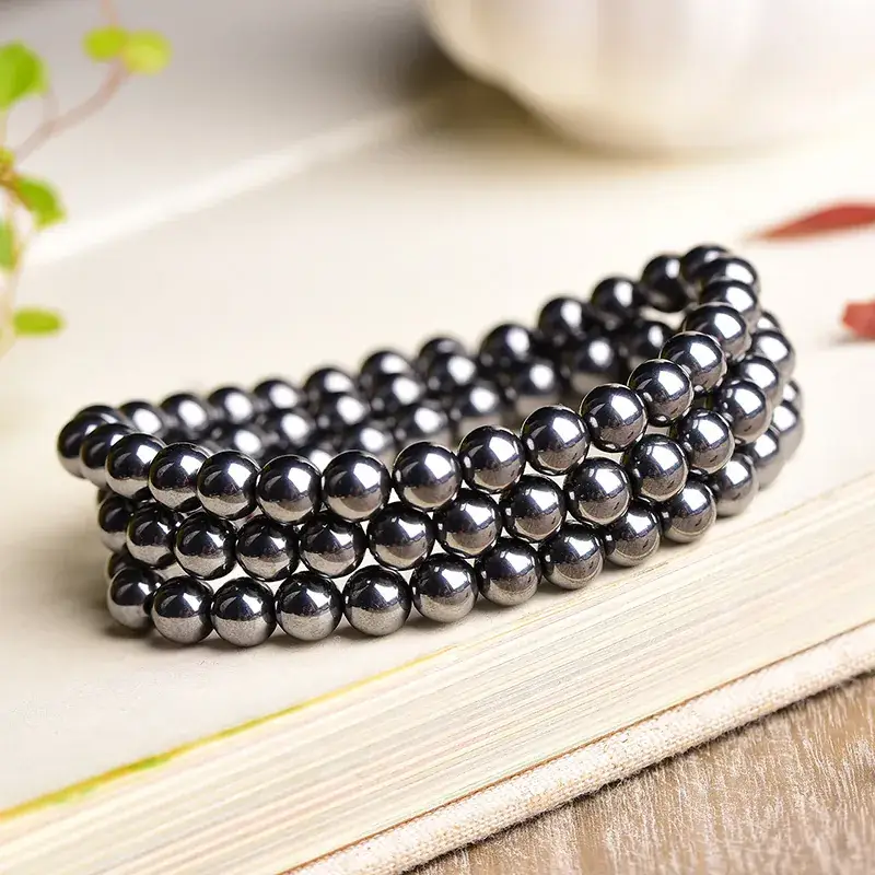 Jingyao Natural Terahertz Stone Bracelet 4-16mm Cross-Border - Image 21