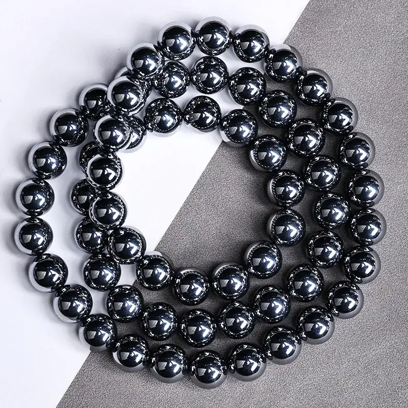 Jingyao Natural Terahertz Stone Bracelet 4-16mm Cross-Border - Image 10