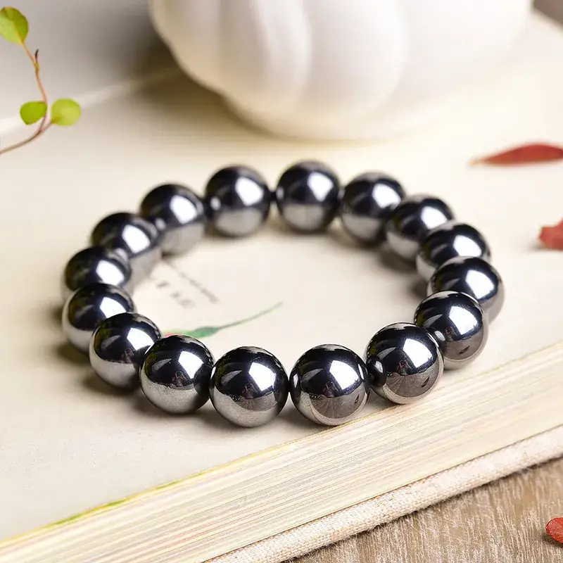 Jingyao Natural Terahertz Stone Bracelet 4-16mm Cross-Border - Image 11