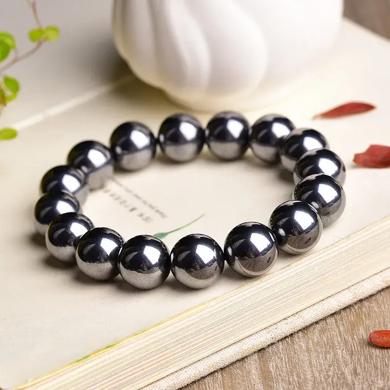 Jingyao Natural Terahertz Stone Bracelet 4-16mm Cross-Border - Image 13