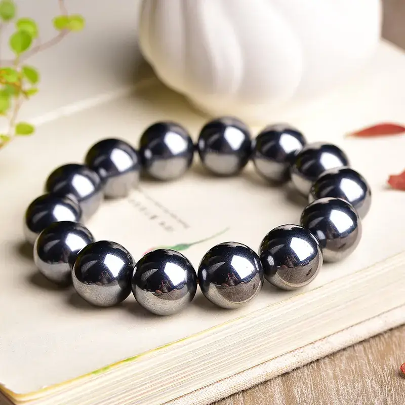 Jingyao Natural Terahertz Stone Bracelet 4-16mm Cross-Border - Image 15