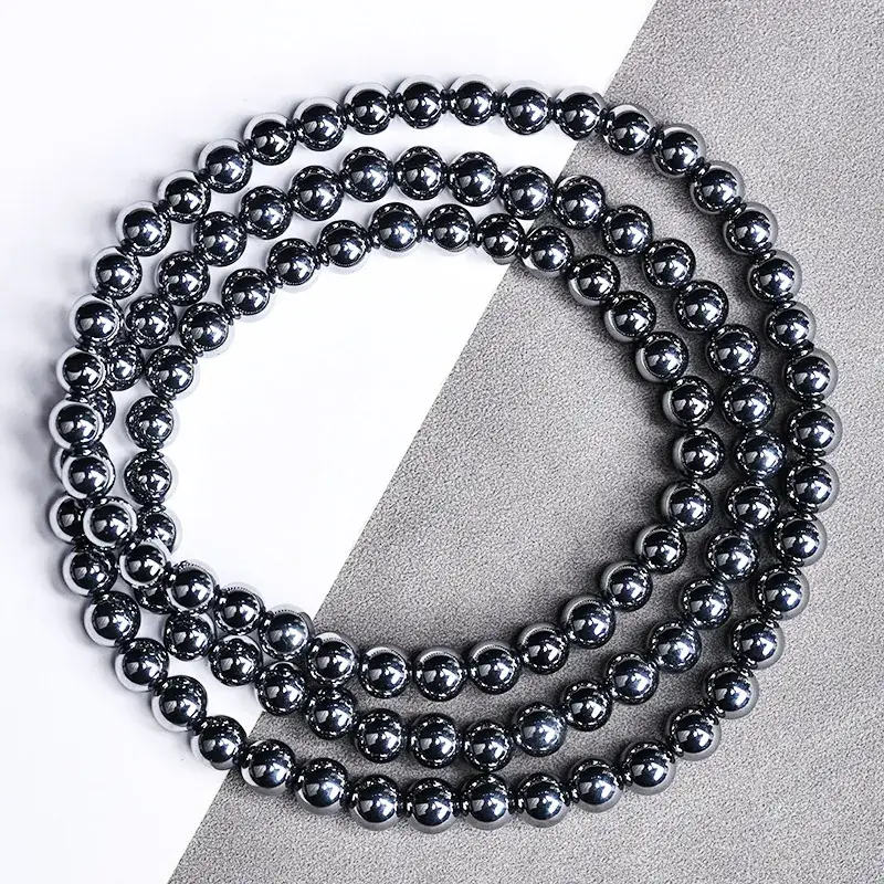 Jingyao Natural Terahertz Stone Bracelet 4-16mm Cross-Border - Image 3