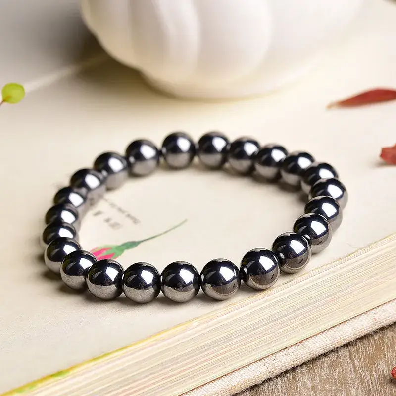 Jingyao Natural Terahertz Stone Bracelet 4-16mm Cross-Border - Image 4