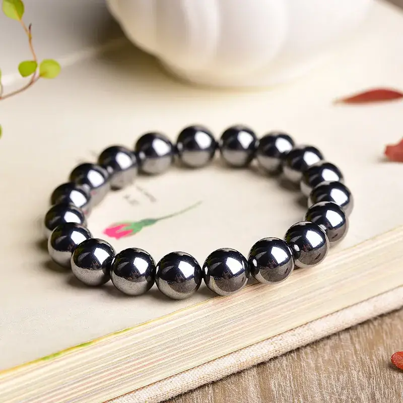 Jingyao Natural Terahertz Stone Bracelet 4-16mm Cross-Border - Image 7