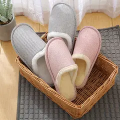 Factory Goods Couple Cotton Slippers Women's Summer Linen Home Indoor Wood Floor Soft Bottom Anti-Slip Shoes Spring and Autumn — feature 6