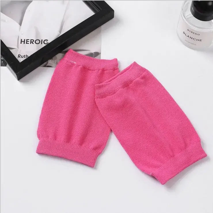 Children's Cotton Elbow Knee Socks Beige Spring Summer - Image 3