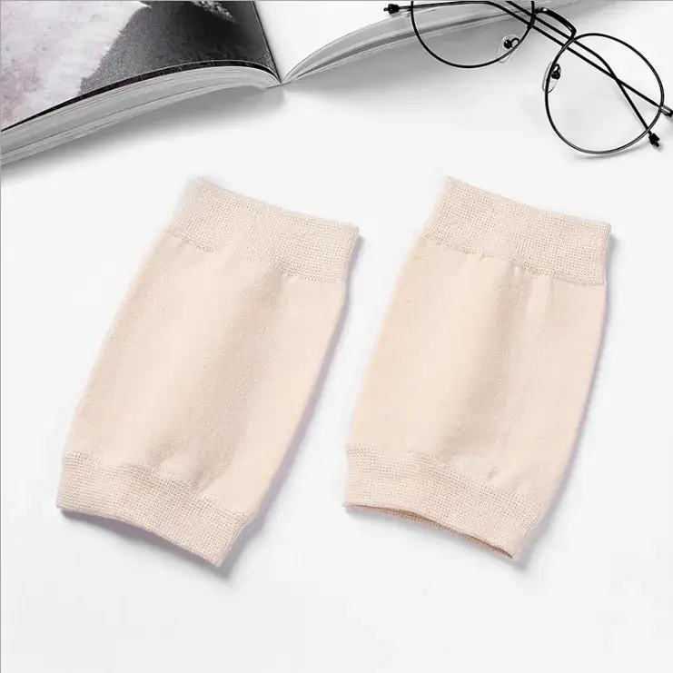 Children's Cotton Elbow Knee Socks Beige Spring Summer - Image 6