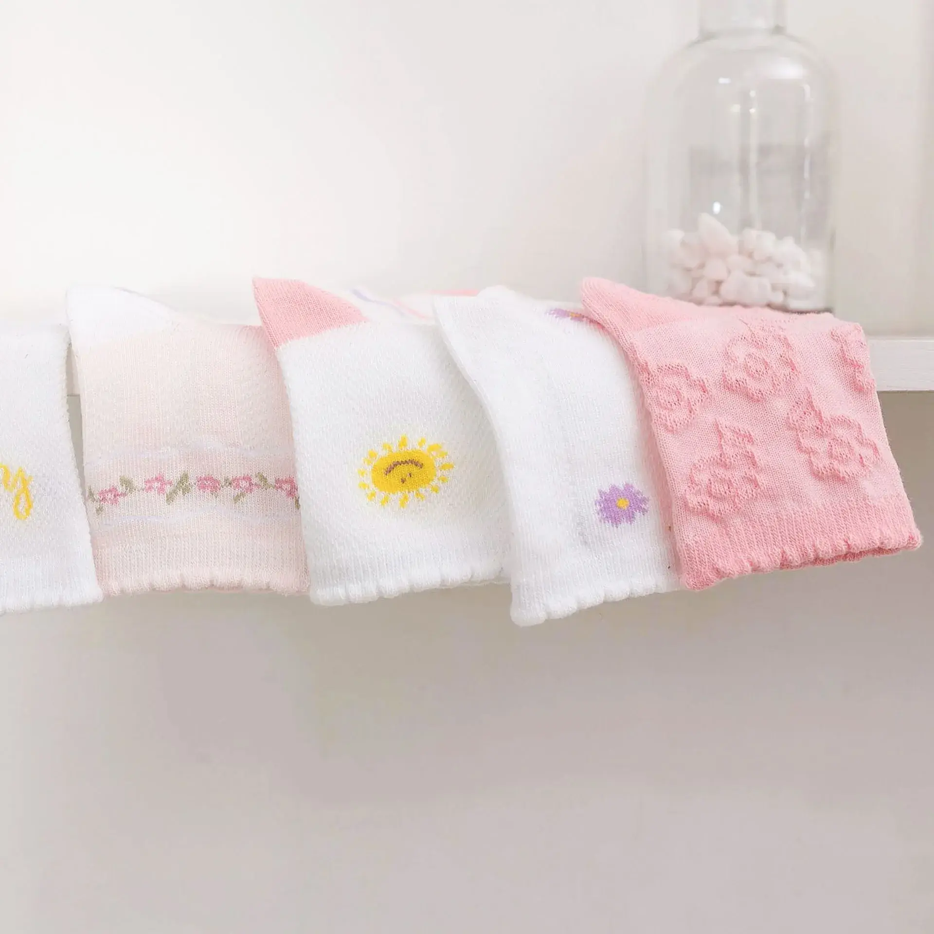 25 Pcs Cute Mesh Boat Socks for Kids Spring Summer - Image 33