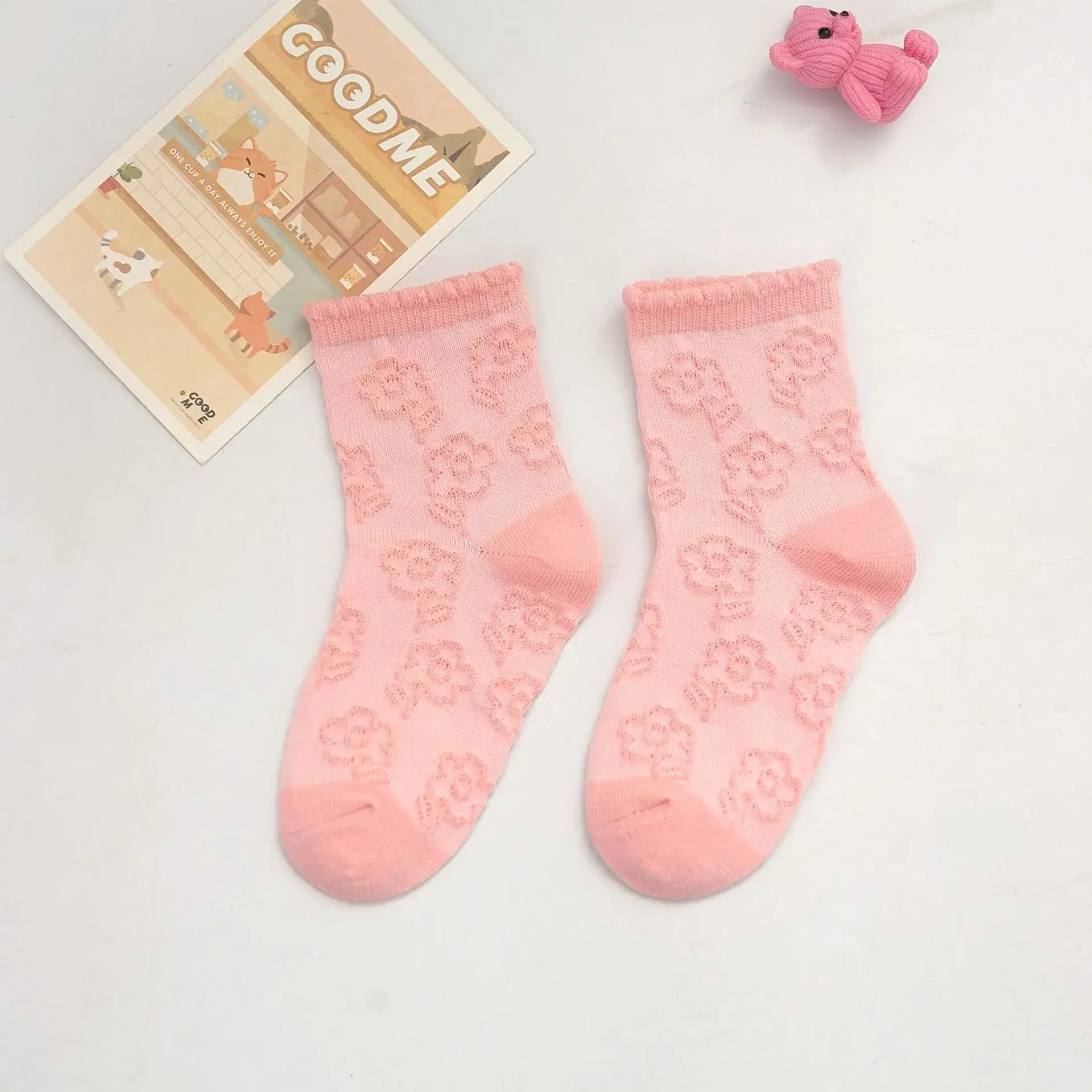 25 Pcs Cute Mesh Boat Socks for Kids Spring Summer - Image 35