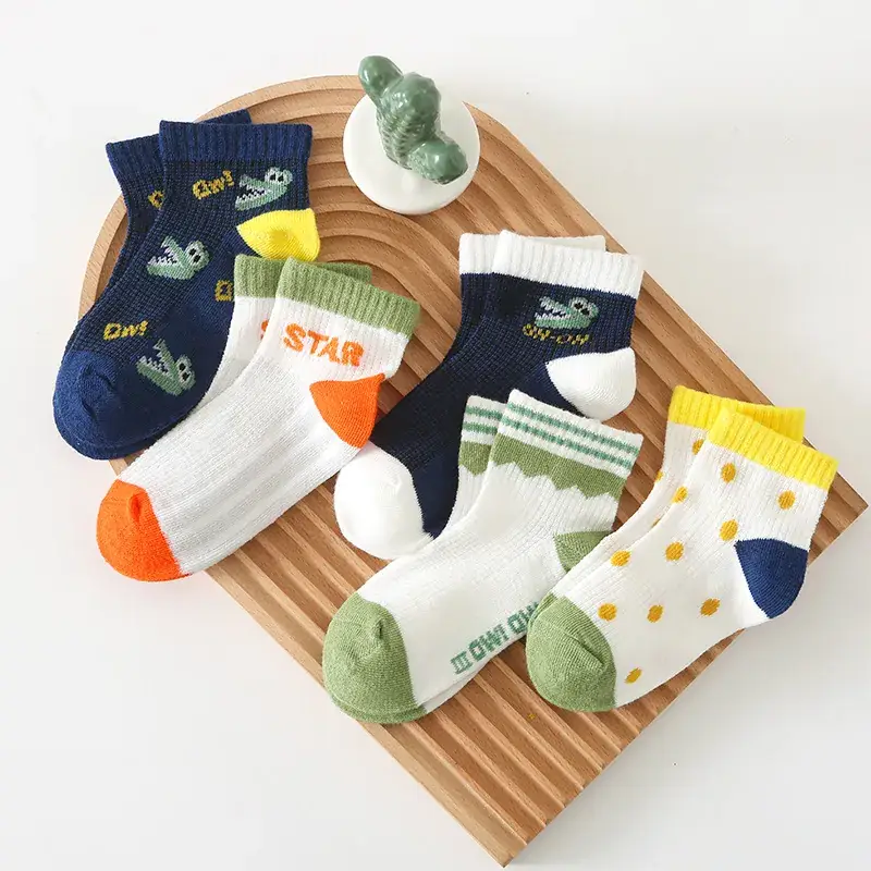 25 Pcs Cute Mesh Boat Socks for Kids Spring Summer - Image 14
