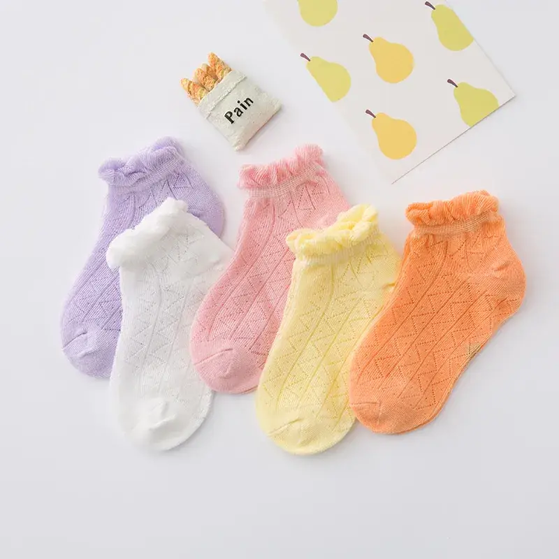 25 Pcs Cute Mesh Boat Socks for Kids Spring Summer - Image 18