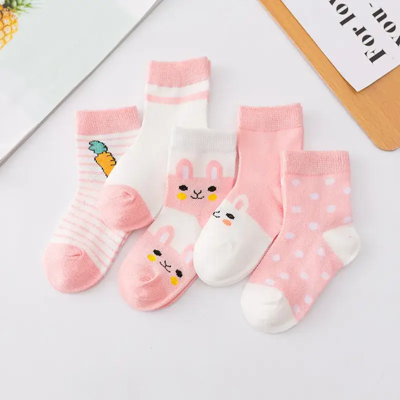 25 Pcs Cute Mesh Boat Socks for Kids Spring Summer - Image 28