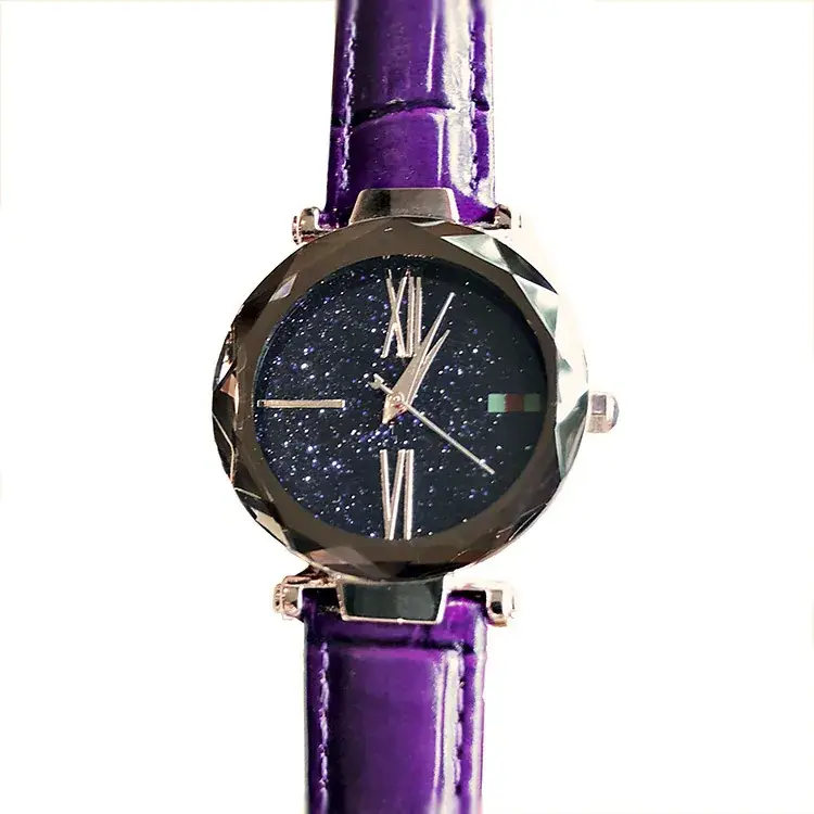 Women's Starry Sky Quartz Watch with Red Belt - Image 12