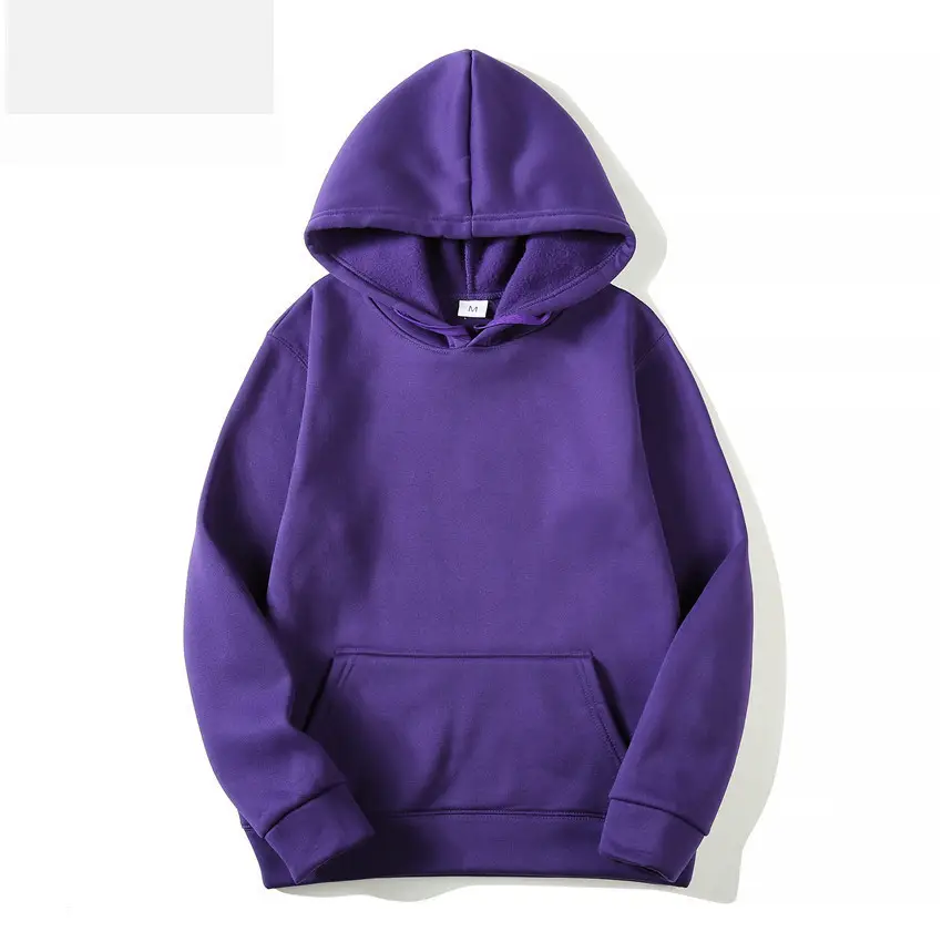 Men's Grey Fleece Hoodie Blank Embryo Shirt
