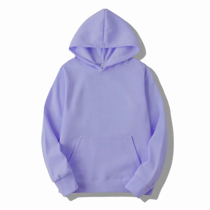 Men's Grey Fleece Hoodie Blank Embryo Shirt
