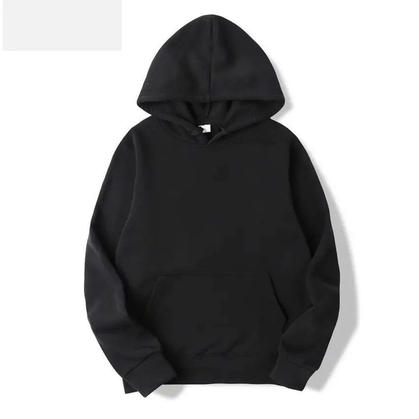Men's Grey Fleece Hoodie Blank Embryo Shirt