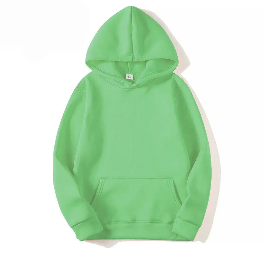 Men's Grey Fleece Hoodie Blank Embryo Shirt