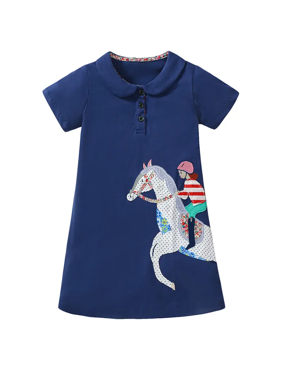 Little Maven Kids Dress European American Cartoon Girls Dress Summer New Girls Short Sleeve Dress - Image 8