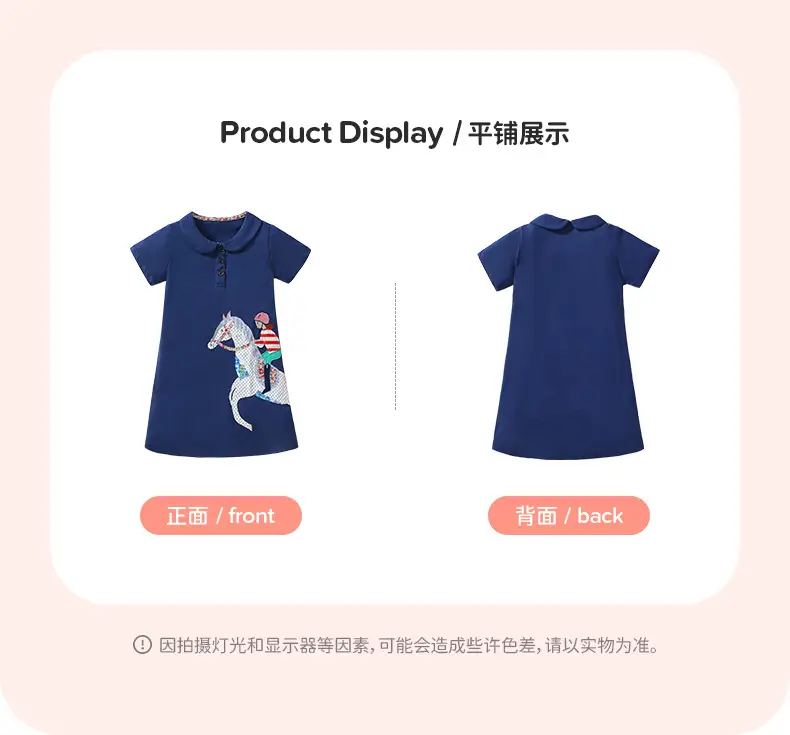 Little Maven Kids Dress European American Cartoon Girls Dress Summer New Girls Short Sleeve Dress — feature 14