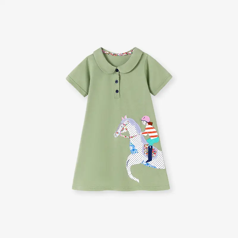 Little Maven Kids Dress European American Cartoon Girls Dress Summer New Girls Short Sleeve Dress - Image 2