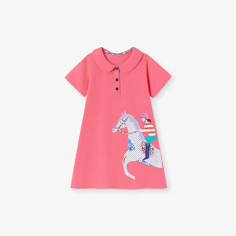 Little Maven Kids Dress European American Cartoon Girls Dress Summer New Girls Short Sleeve Dress - Image 3