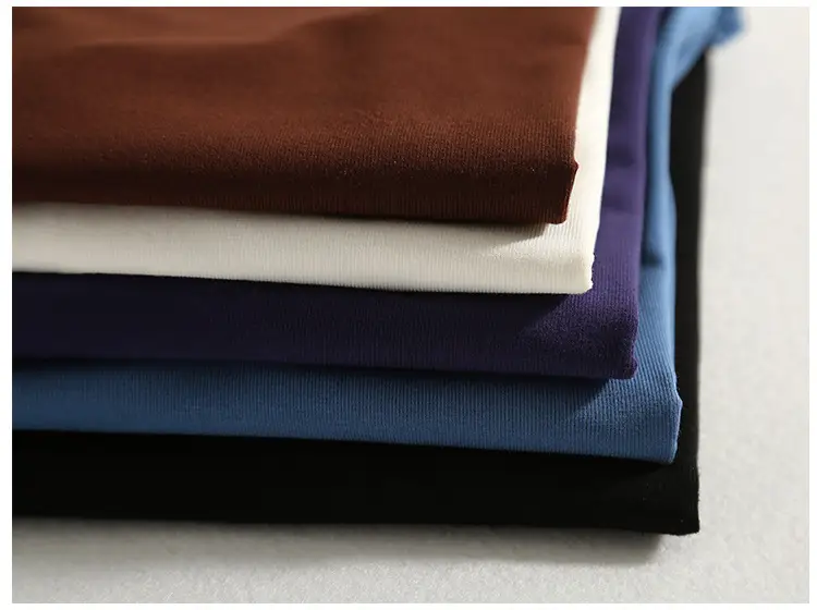 Women Slim Fit Blue Cotton T-Shirt Mid Sleeve Semi High Collar — feature 43