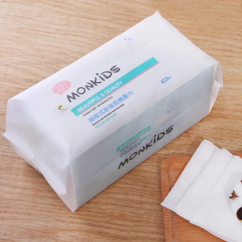 Mengbeibi Disposable Face Towels 100 Thickened Pearl Beauty Salon - Image 2