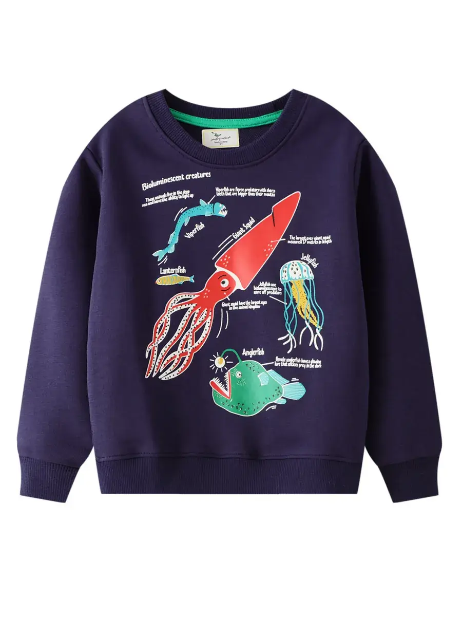 Autumn Long Sleeve Cartoon Pullover for Boys - Image 6