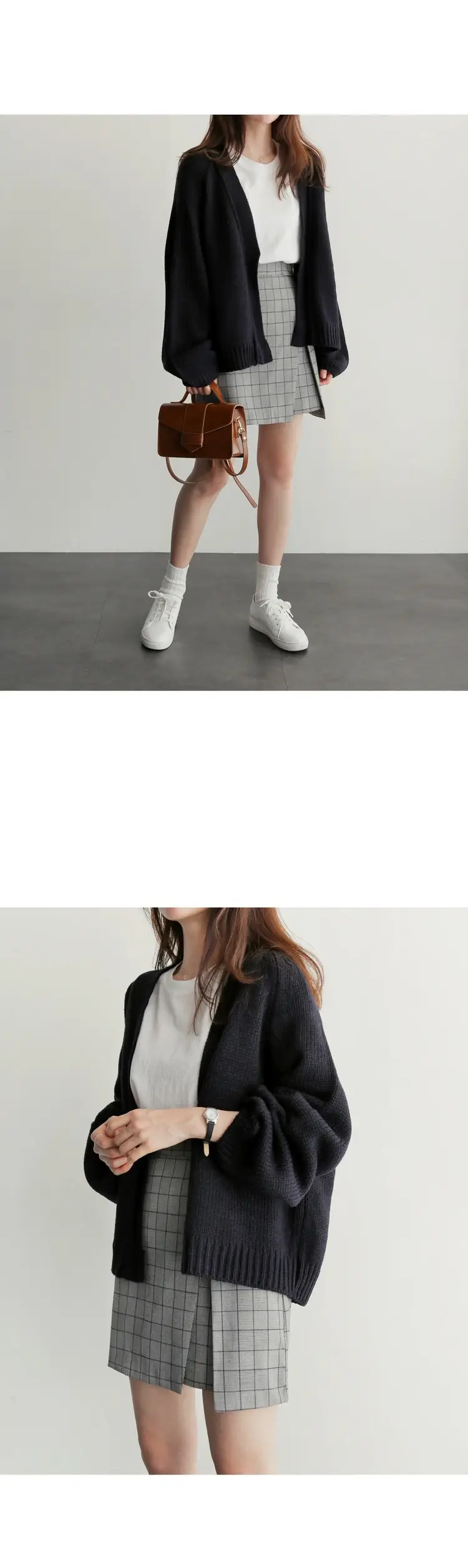 Spring Women Knitted Cardigan 2025 Lazy Loose Short — feature 12