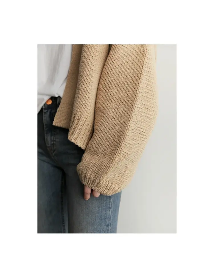 Spring Women Knitted Cardigan 2025 Lazy Loose Short — feature 4