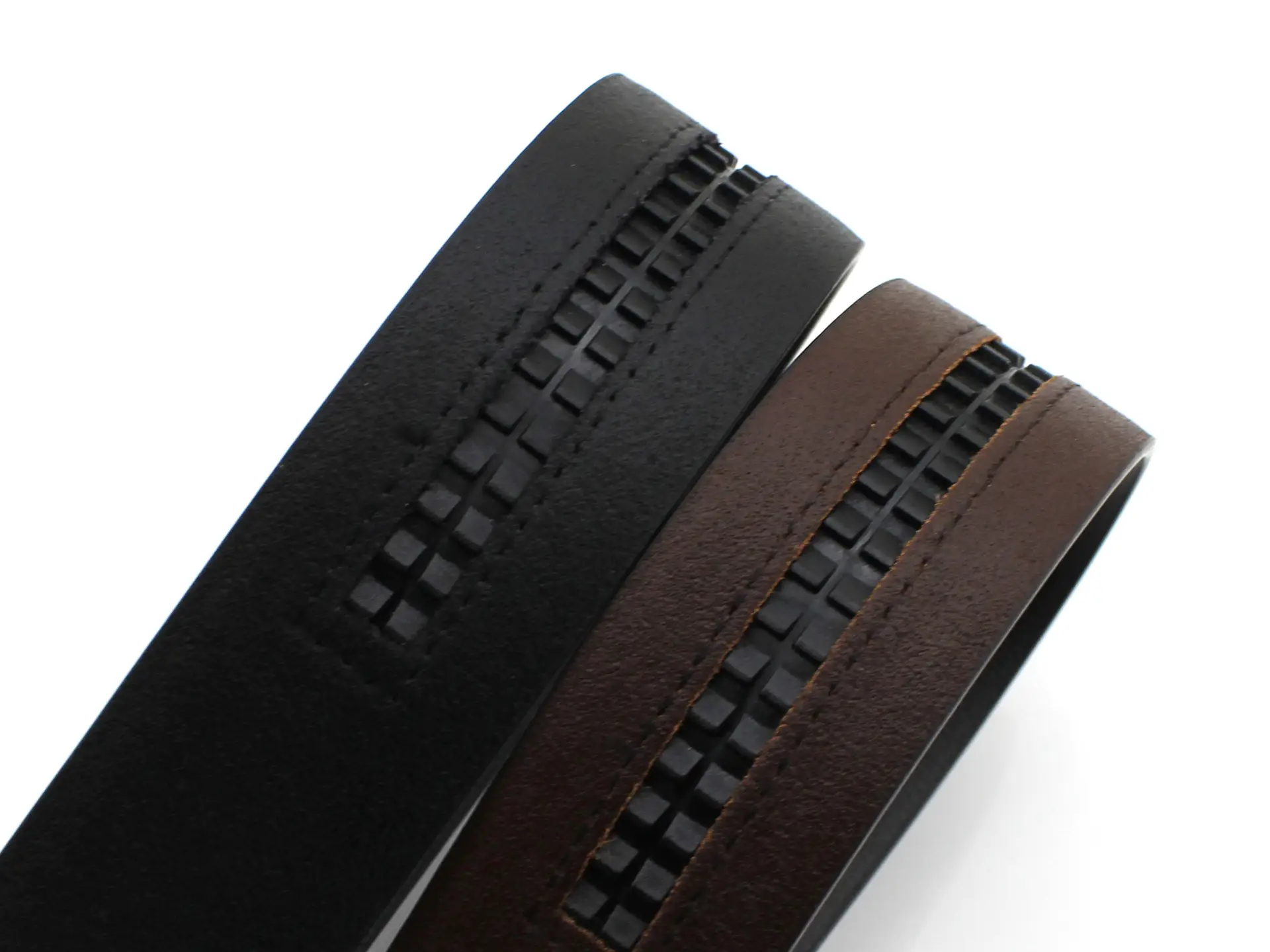 Men's Black Leather Belt 3.4cm Automatic Buckle - Image 6