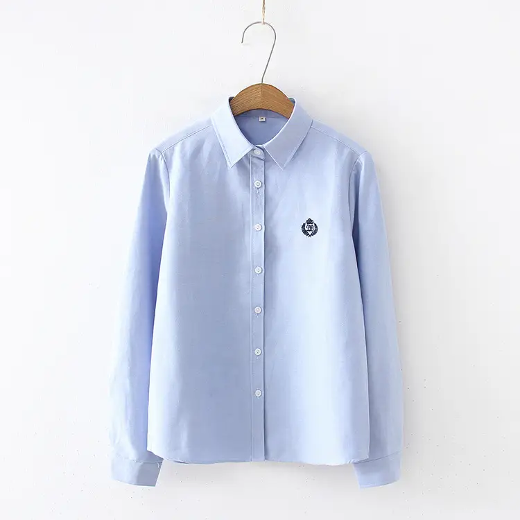 2024 Spring Oxford Shirt Solid Color Workwear - Image 3