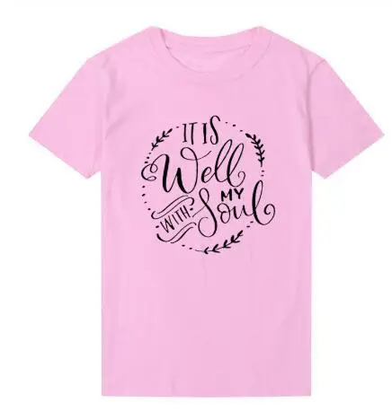 It's Well With My Soul Lettered T-Shirt Red