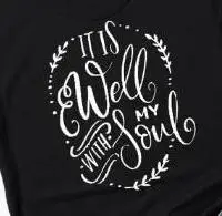 It's Well With My Soul Lettered T-Shirt Red